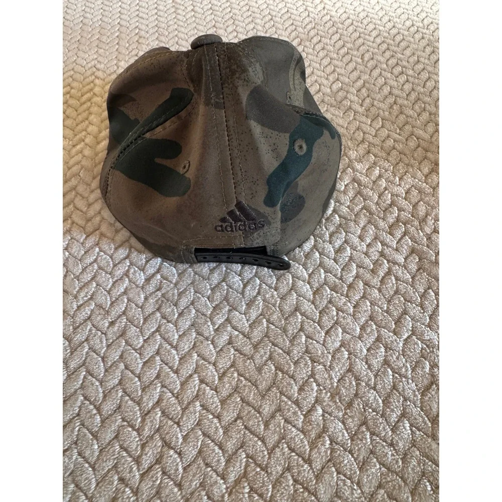 Adidas Aeroready Camo Snapback Hat Mens Green Brown Camouflage 3 Stripe Cap